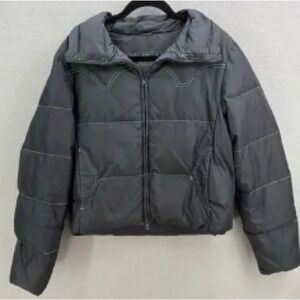 Chic Gray Quilted Jacket